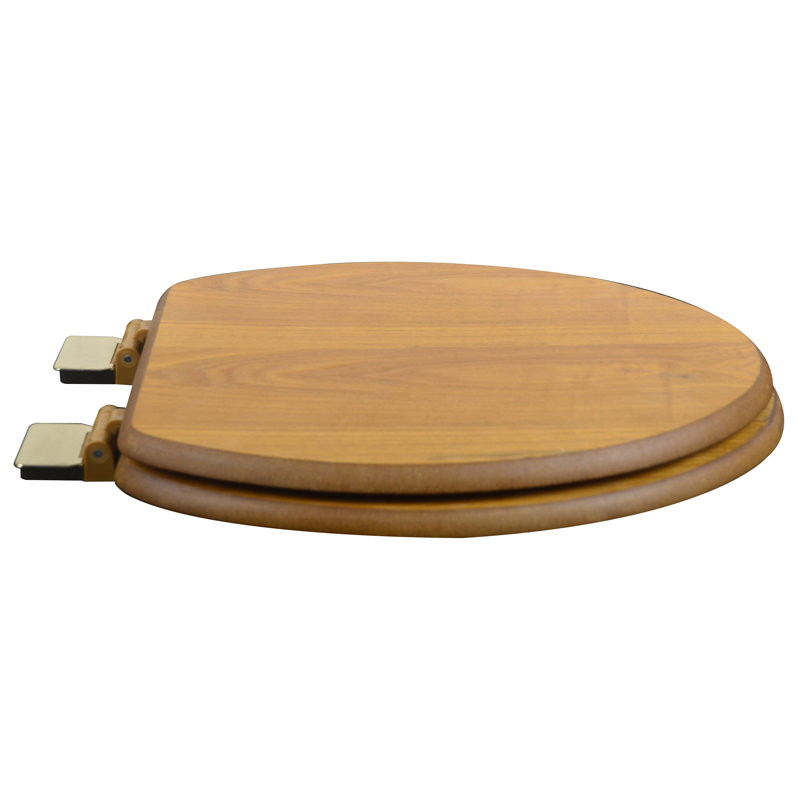 Bath Décor Wood Decorative Elongated Toilet Seat & Reviews Wayfair